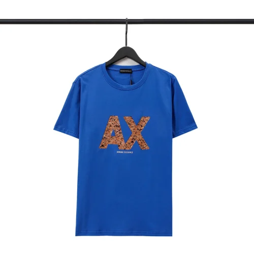 Футболка Emporio Armani Capital Letters AX "Blue"