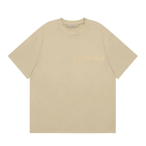 Футболка Fear Of God With Text "Beige"