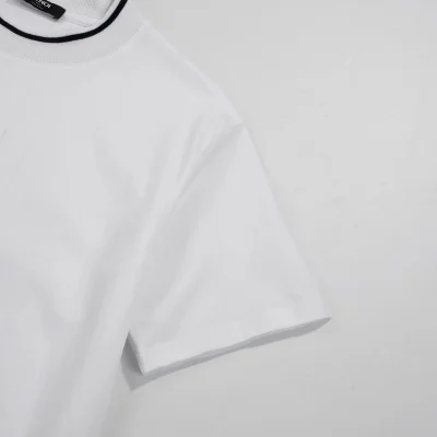 Футболка Fendi Logo Embossing Style "White" фото № 5