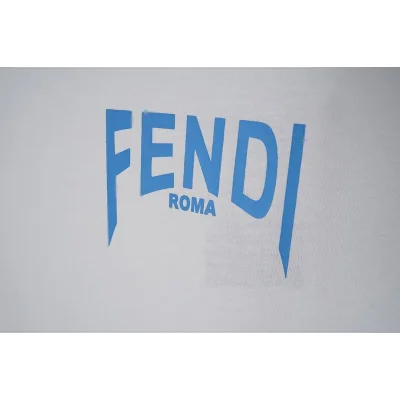 Футболка Fendi Decorated Colorful Logo "White" фото № 3