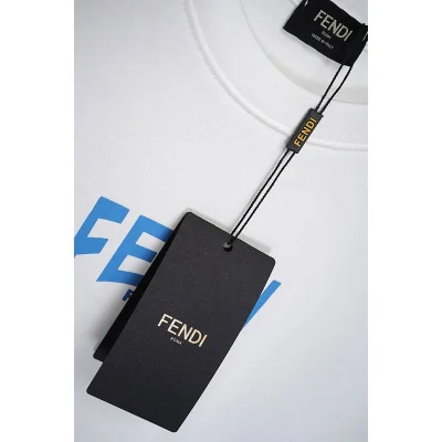 Футболка Fendi Decorated Colorful Logo "White" фото № 4