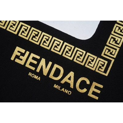 Футболка Fendi X Versace Half Logo "Black" фото № 3