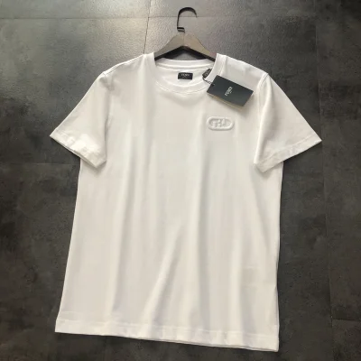 Футболка Fendi With Logo Of Woven Letters "White" фото № 9