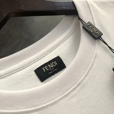 Футболка Fendi With Logo Of Woven Letters "White" фото № 2
