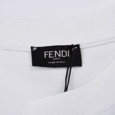 Футболка Fendi With A Happy Bear Toy Print "White" фото № 5
