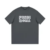 Футболка Fendi With Brand Logo Print "Gray"