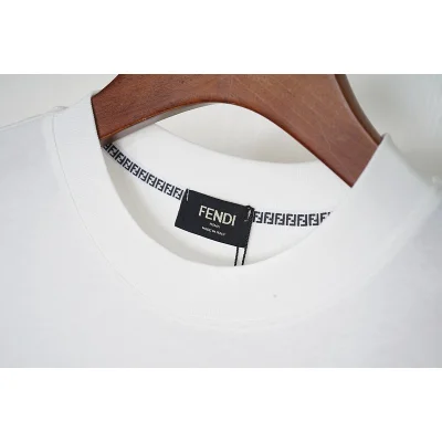 Футболка Fendi Roma Reflective Logo "White/Gray" фото № 5