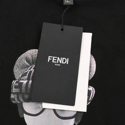 Футболка Fendi Stylish Doll "Black" фото № 4