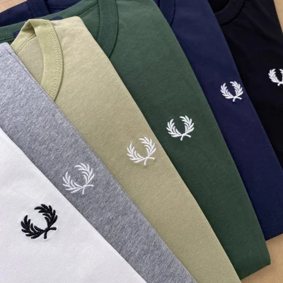 Футболка Fred Perry With Logo Brand "White" фото № 3