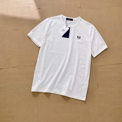 Футболка Fred Perry With Logo Brand "White" фото № 2