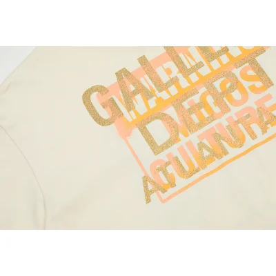 Футболка Gallery Dept Print With Burning Skulls "Cream" фото № 8