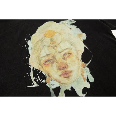 Футболка Gallery Dept With Picture Of Girl "Black" фото № 4