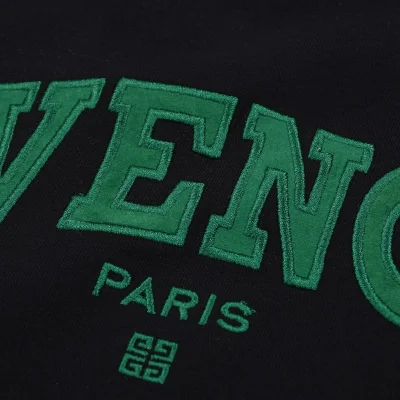 Футболка Givenchy With Green Logo "Black" фото № 6