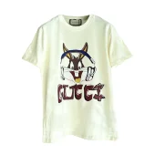 Футболка Gucci Rabbit In Headphones "Beige"