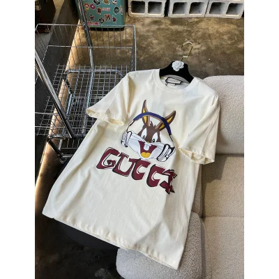 Футболка Gucci Rabbit In Headphones "Beige" фото № 2