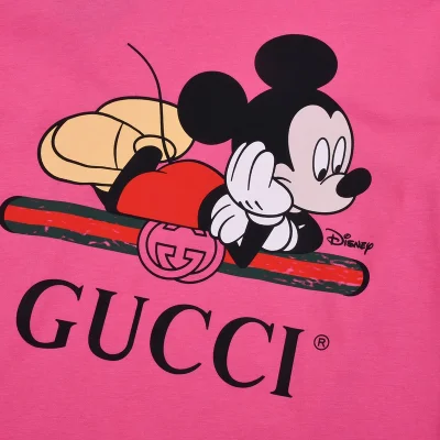 Футболка Gucci X Disney The Mysterious Mickey Mouse "Pink" фото № 8