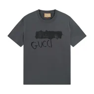 Футболка Gucci X Balenciaga The Smeared Word "Gray"