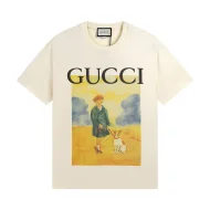 Футболка Gucci Print Of A Child With A Dog "Beige"