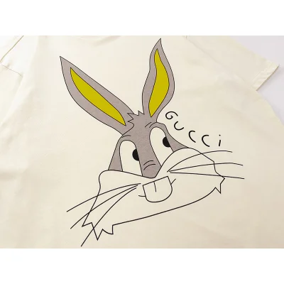 Футболка Gucci With Rabbit Head Print "Beige" фото № 3