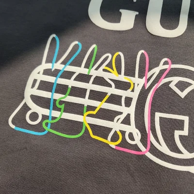 Футболка Gucci With An Interesting Print "Gray" фото № 8