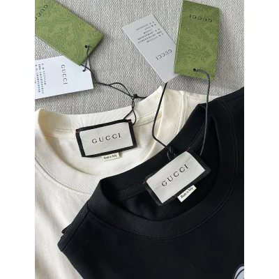 Футболка Gucci A Rabbit In Suit "Black" фото № 4