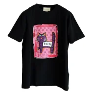 Футболка Gucci Purple Cat "Black"