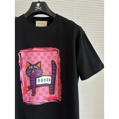 Футболка Gucci Purple Cat "Black" фото № 2 Футболка Gucci Purple Cat "Black" фото № 2