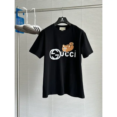 Футболка Gucci Multi-Print "Black" фото № 3