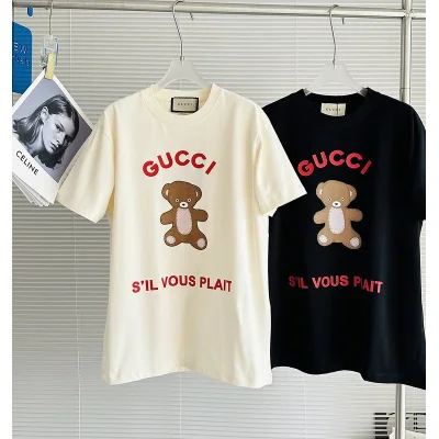 Футболка Gucci Sil Vous Plait "Black" фото № 3