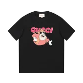 Футболка Gucci Cartoon Print And Inscription "Black"