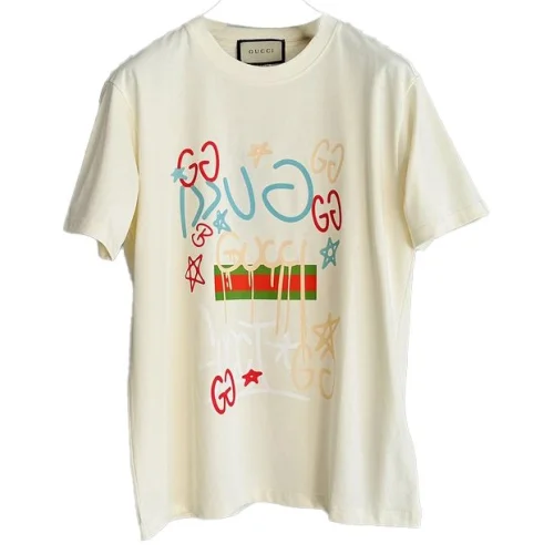 Футболка Gucci With An Image "Cream"