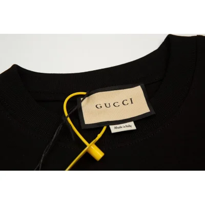 Футболка Gucci With Red Logo G "Black" фото № 4
