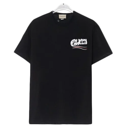 Футболка Gucci Volumetric Logo Inscription Back "Black"