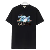 Футболка Gucci Dragon Lies On Logo "Black"