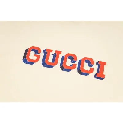 Рубашка Gucci Orange Logo "Beige" фото № 4