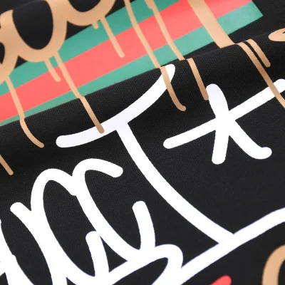 Футболка Gucci Print With Stars And Logo "Black" фото № 2