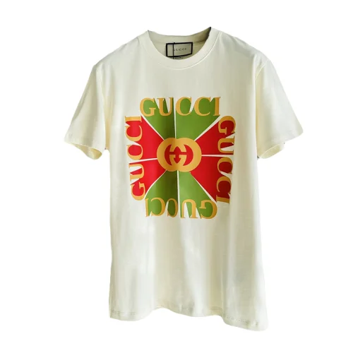 Футболка Gucci With A Bright Logo "White"