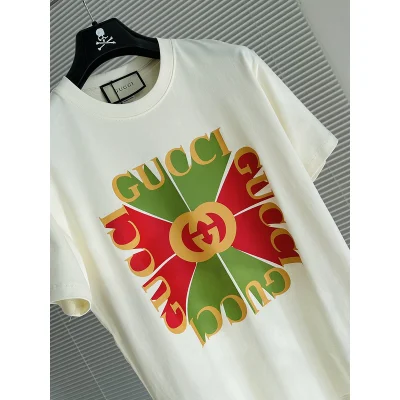 Футболка Gucci With A Bright Logo "White" фото № 4