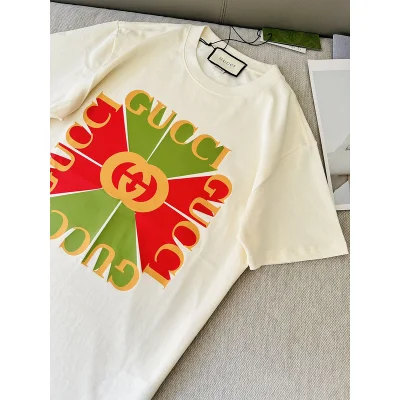 Футболка Gucci With A Bright Logo "White" фото № 2