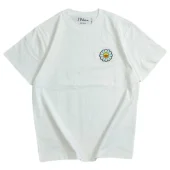 Футболка JBalvin Print Small Flower Applique Front "White"