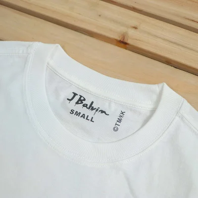 Футболка JBalvin Print Small Flower Applique Front "White" фото № 6
