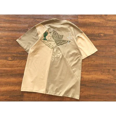 Футболка Jordan Sleeve Decorated By Man Jumping Print "Beige" фото № 2 Футболка Jordan Sleeve Decorated By Man Jumping Print "Beige" фото № 2