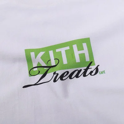 Футболка Kith Logo Treats Green "White" фото № 7