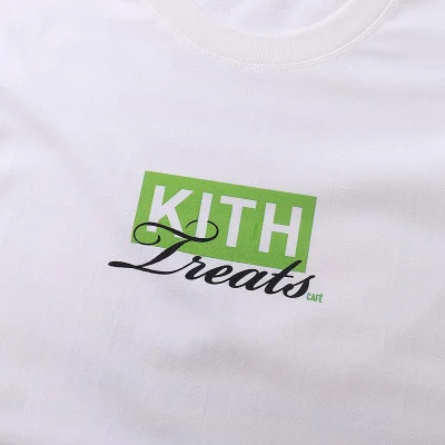 Футболка Kith Logo Treats Green "White" фото № 4