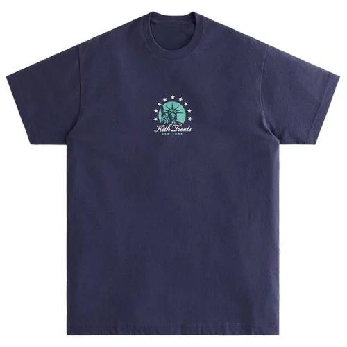 Футболка Kith With Big Text On The Back "Blue"