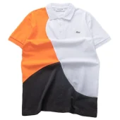 Футболка Lacoste Three Colorful Parts "Orange"