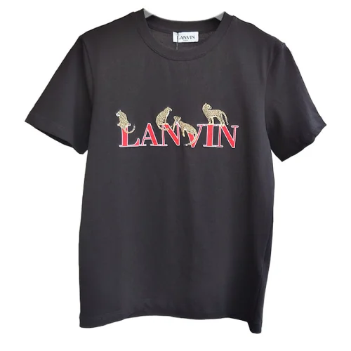Футболка Lanvin Leopard "Black"