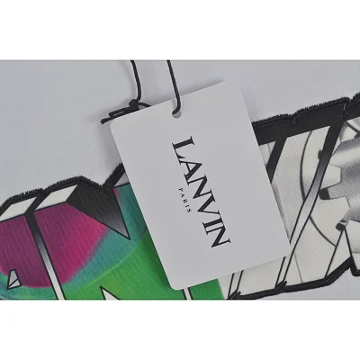 Футболка Lanvin Logo multicolore "White" фото № 4