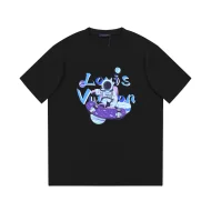 Футболка Louis Vuitton Print Cosmonaut On Skateboard "Black"