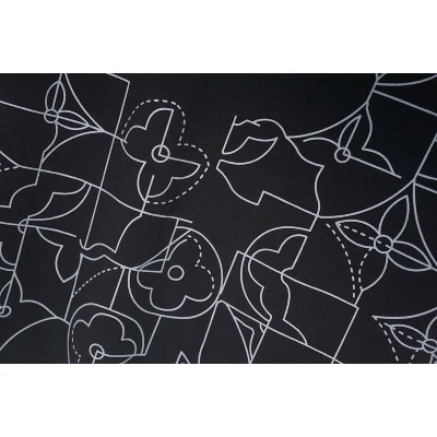 Футболка Louis Vuitton Print With Logos And Notes "Black" фото № 2